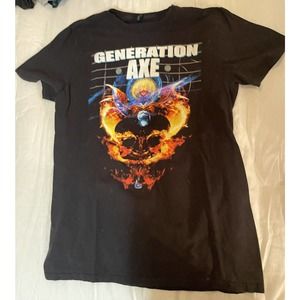 2016 GENERATION AXE Tour Concert T-SHIRT Steve Vai Yngwie Malmsteen Band T Shirt